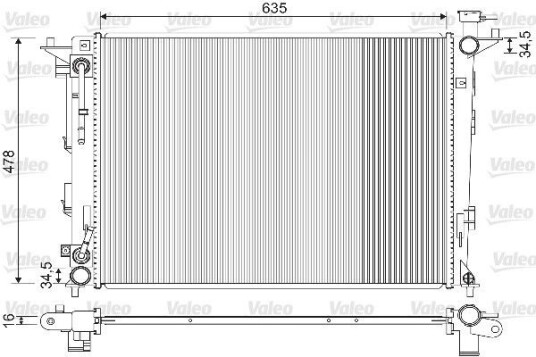 Radiator VALEO 733213 Radiator VALEO 733213