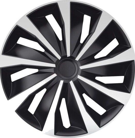 Gorecki Grip Hjulkapsler, sett ??? Sort/S??lv ??? 14"