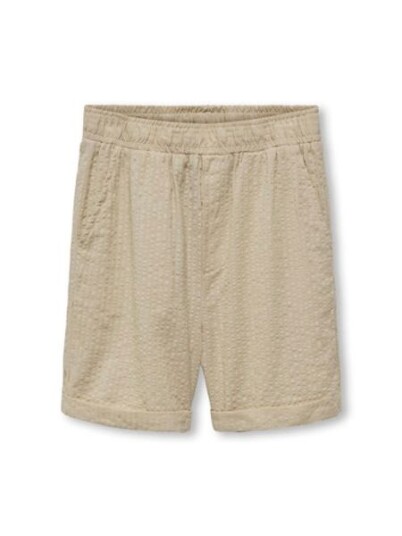 Kids Only Boys Noah Seersucker shorts til barn white pepper