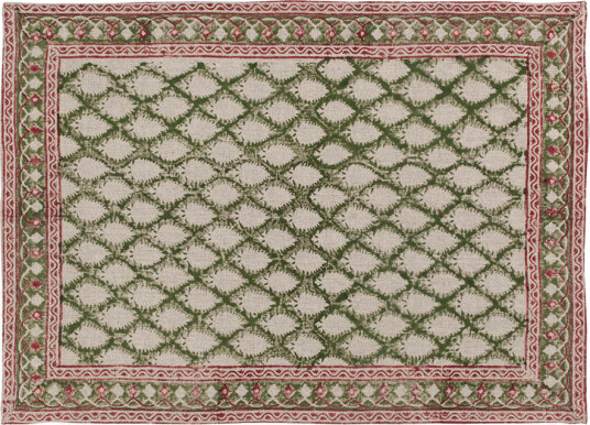 Chamois Cypress bordbrikke i lin 37x50 cm 2 stk grønn