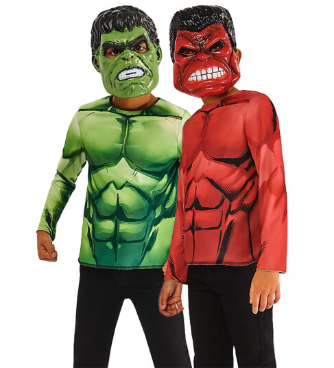 Rubies Kostymer Marvel Hulk Vendbar 5 6 år 110 116 Kostymer Grønn Rød
