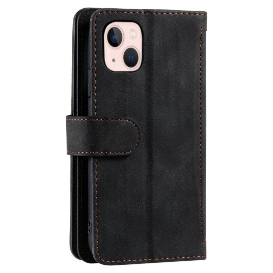 INCOVER iPhone 14 Skinndeksel m. Lommebok og Magnetlås - Svart
