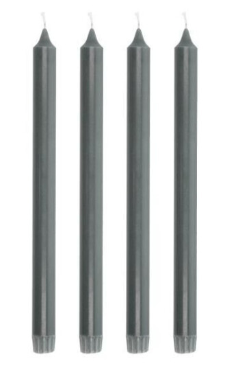 Villa Collection Aia kronelys 30 cm 4 stk dark grey Villa Collection Aia kronelys 30 cm 4 stk dark grey