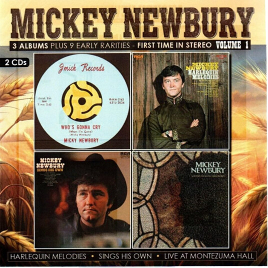 Mickey Newbury 3 Albums Plus 9 Early Rarities: First Time In CD
