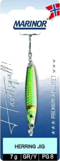 Marinor Herring Jig - Gul/grønn - 7g
