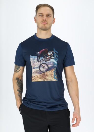 Mount Mtb Logo Tee Blue 2xl Sykkeltrøye Kort Arm