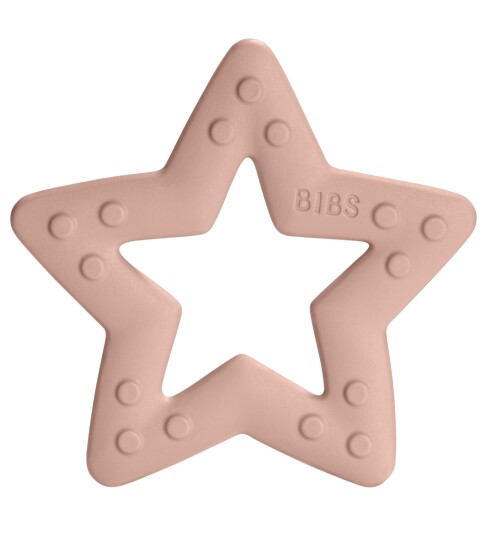 Bibs Baby Bitie Bitering Stjerne Blush