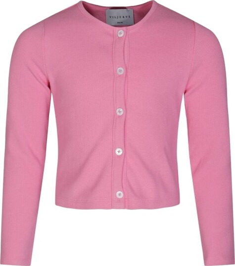 Vilje & Ve Helena Rib Cardigan Rose (128 / 8 år)