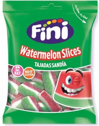 Fini Sour Watermelon SliceSur Vannmelon Vingummi 75 gram Fini Sour Watermelon SliceSur Vannmelon Vingummi 75 gram