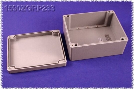 Hammond Electronics 1590ZGRP233 250 × 200 × 115 mm Polyester Grå Kabinett