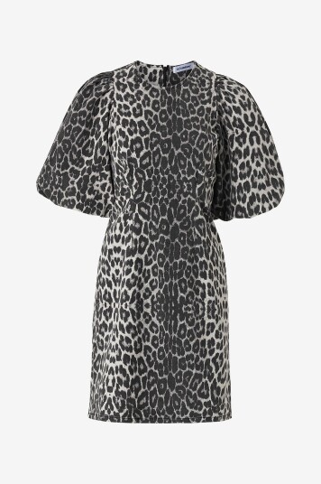 co’couture   Kjole LeoCC Crop Puff Dress   Grå