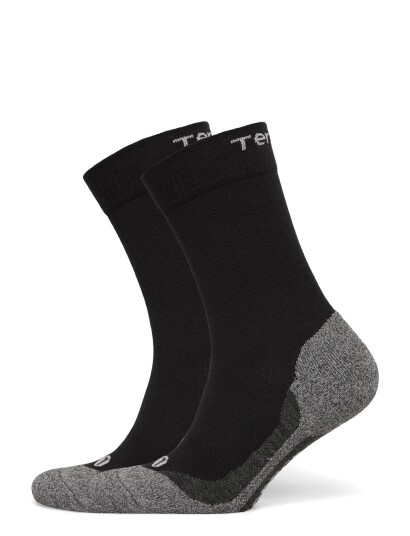 Tenson Core Hiking Crew Sock 2 Pack Unisex Black 46 48 Tenson Core Hiking Crew Sock 2 Pack Unisex Black 46 48
