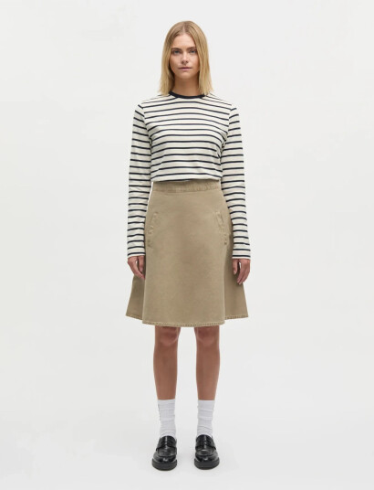 Mads Nørgaard Soil Denim Stelly Skirt Khaki green 42