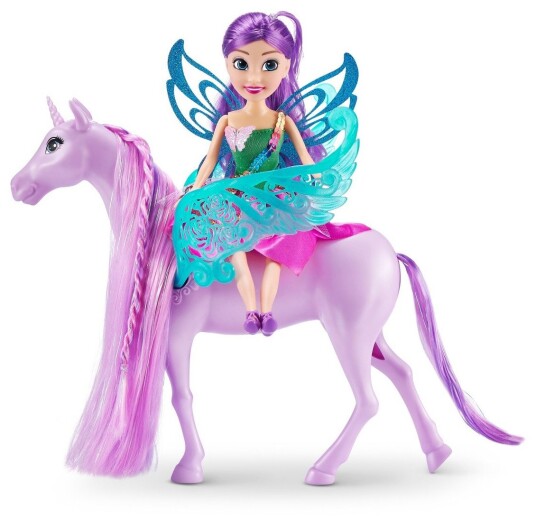 Zuru Sparkle Girlz Dukke Lekeæt med Enhjørning 10,5cm 3+år