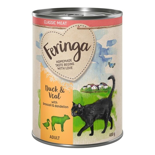 Feringa Økonomipakke  Classic Meat Meny 24 x 400 g til sparepris! - And & kalv