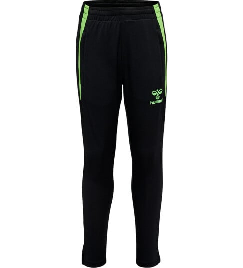 Hummel Treningsbukser hmlLead Black/Green Gekko 14 år 164 Bukser bomull Grønn Svart