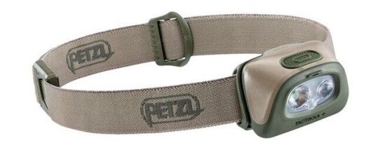 Petzl TACTIKKA + - head flashlight - LED - red/white light - desert