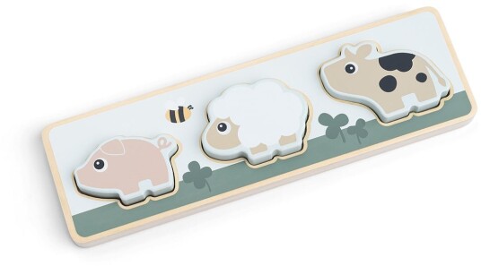Done By Deer Sensorisk Puslespill Tiny Farm Fargemiks 28X8.5CM