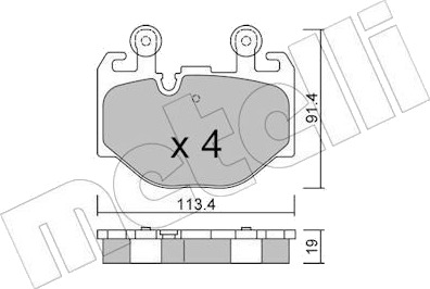 Bremseklosser METELLI 22 1411 0