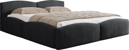 Aldrosen sengeramme med oppbevaring 180x200 cm svart