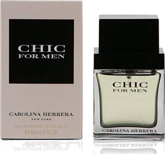Carolina Herrera Chic Eau de Toilette for Men 60 ml - Treaktig Duft med Mysk og Basilikum Carolina Herrera Chic Eau de Toilette for Men 60 ml - Treaktig Duft med Mysk og Basilikum