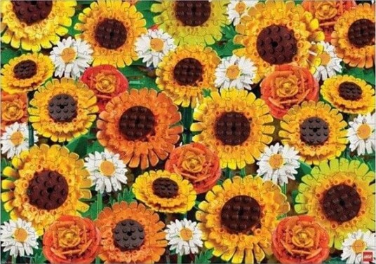 LEGO Sunflower Collage Puzzle 500 Pcs