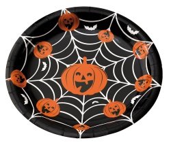 Halloween papirtallerken 8-pakning