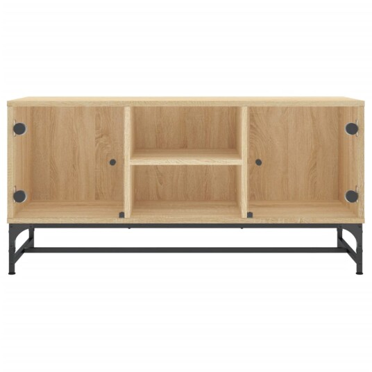 vidaXL TV-benk med dør sonoma eik 102x37x50 cm 8721012214842