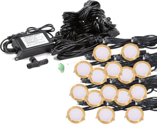 Light By Juhl Cosmos underjordisk spot Zigbee messing 15 pk