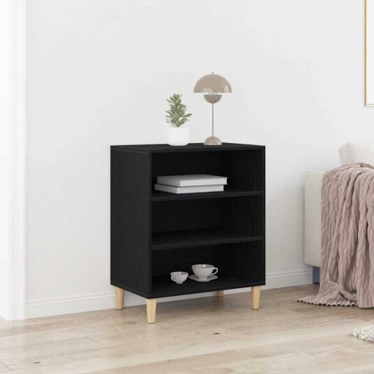  Sideboard i Svart Eik 57x35x70 cm Laget av Tre