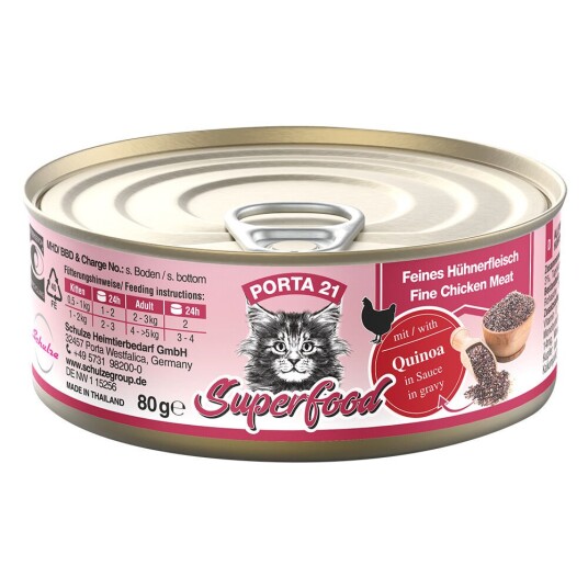 Porta 21 Superfood 6 X 80 G – Kylling Med Quinoa
