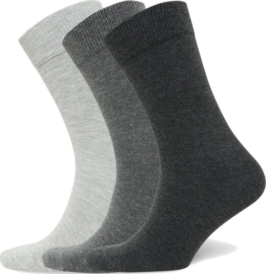 Mango 3 Pack Long Cotton Socks Grey 40 42