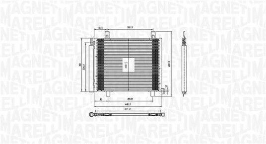 Kondensator MAGNETI MARELLI 350203836000 Kondensator MAGNETI MARELLI 350203836000