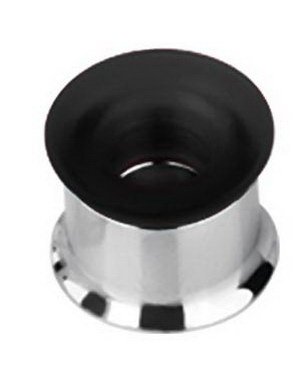 Piercing Tunnel med Svart Kant Ytterst 12 mm