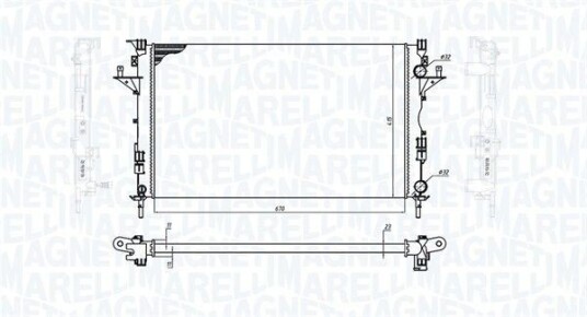 Radiator MAGNETI MARELLI 350213171900