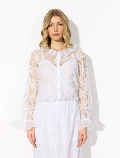Hunkøn Rosanne Shirt White XS Hunkøn Rosanne Shirt White XS