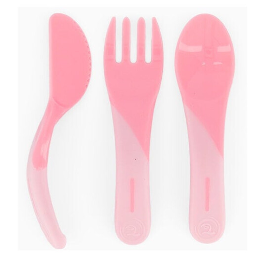 Twistshake Learn Cutlery 6+m Pastel Pink