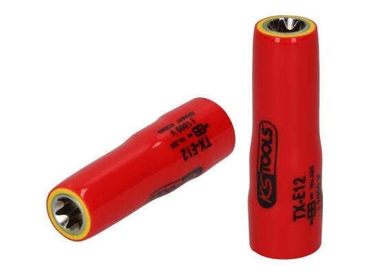 Ks Tools 117.2372, Stikkontakt, 3/8", 1 Hoder, Kromvanadiumstål, Din 3120, Iso 1174, Iec 60900, 64 G