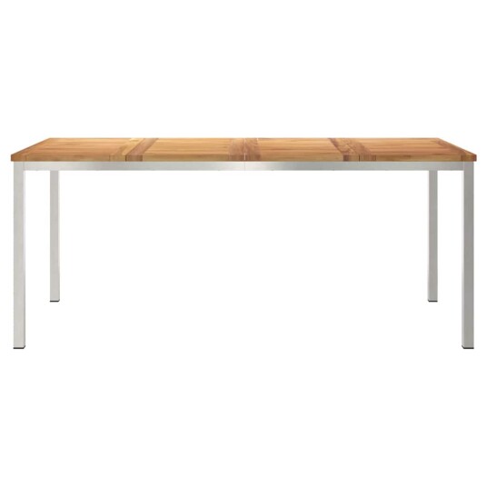 Utendørs Spisebord 180x90x75 cm Massivt Tre Teak