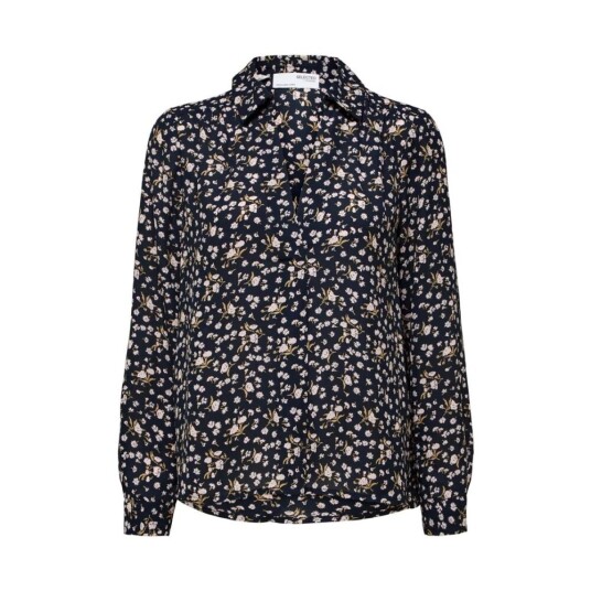Selected Femme Skjorte lina ls aop top Blå S