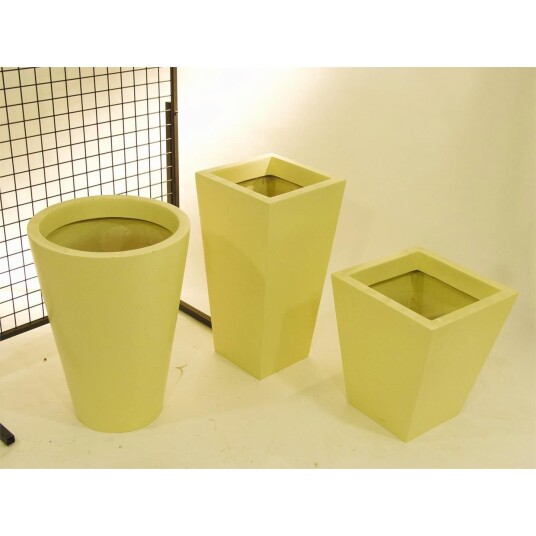 Europalms Fiberglasspot, Yellow, 39x45cm Europalms Fiberglasspot, Yellow, 39x45cm