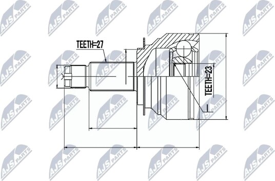 Nty Drivknute drivaksel NTY NPZ SB 020
