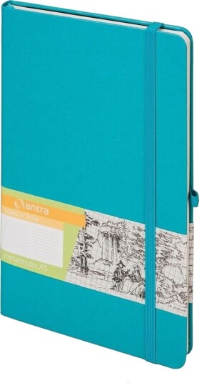 Notatbok A5 Line Romanticism Turkis Antra