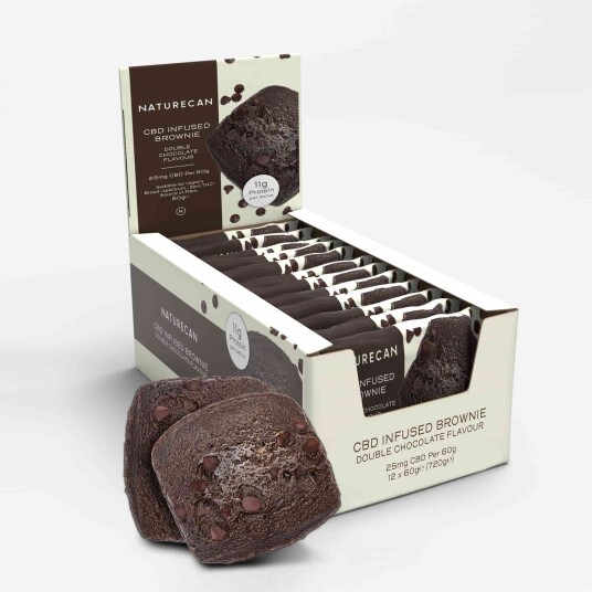 CBD Brownie   Dobbel sjokolade / Boks   12 stk