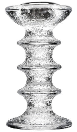 Iittala Festivo Lysestake 15 cm Transparent Glass med Innsats