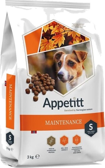 Appetitt Hundefôr Maintenance til Små Raser 3 kg Appetitt Hundefôr Maintenance til Små Raser 3 kg