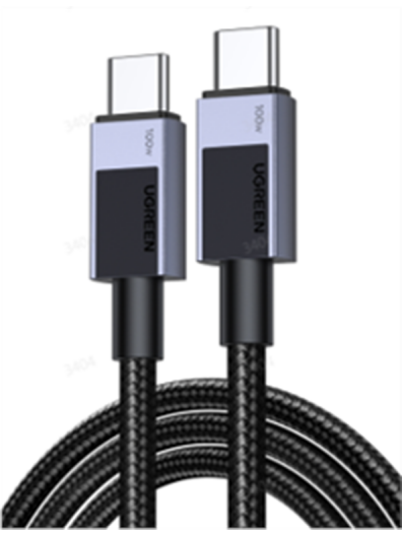 UGREEN USB-C <-> USB-C - 240W - 3m - Svart UGREEN USB-C <-> USB-C - 240W - 3m - Svart