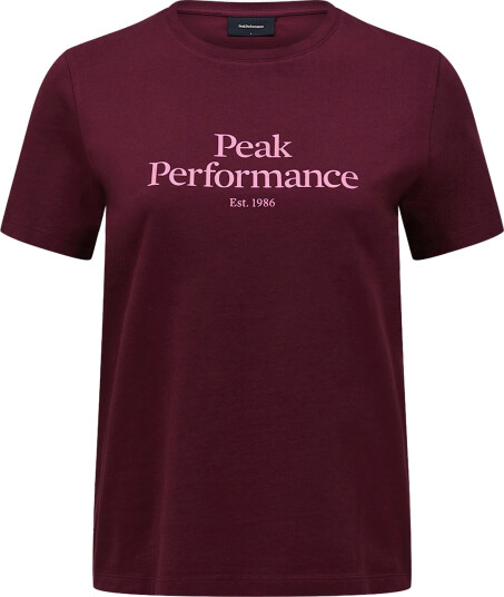 Peak Performance Original Tee Women Burgunder S