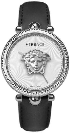 Versace Dameklokke VCO130017 Palazzo Empire Sølvfarget/Lær Ø39 mm