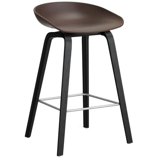 Hay AAS 32 2.0 Barstol 65 cm Svartlakkert Eik / Raisin